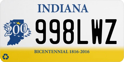 IN license plate 998LWZ