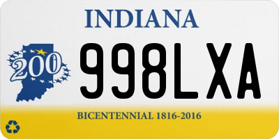 IN license plate 998LXA