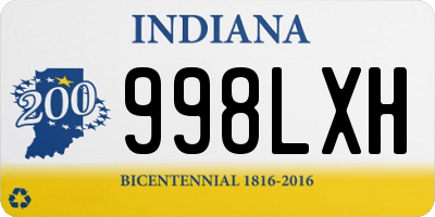 IN license plate 998LXH