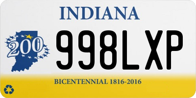 IN license plate 998LXP