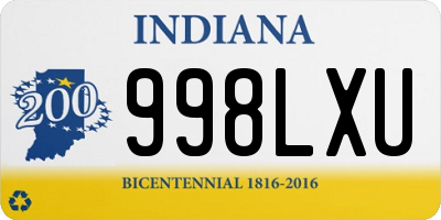 IN license plate 998LXU