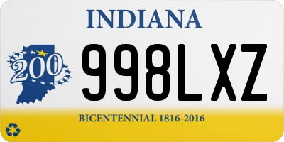 IN license plate 998LXZ