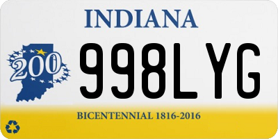 IN license plate 998LYG