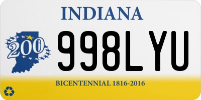 IN license plate 998LYU