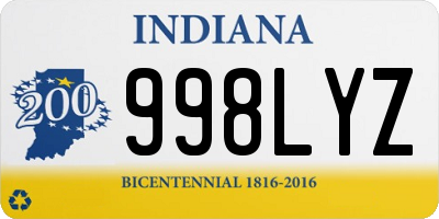 IN license plate 998LYZ