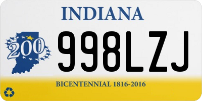 IN license plate 998LZJ