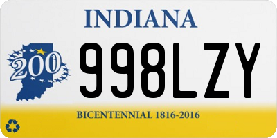 IN license plate 998LZY