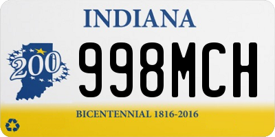 IN license plate 998MCH