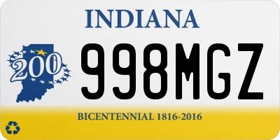 IN license plate 998MGZ