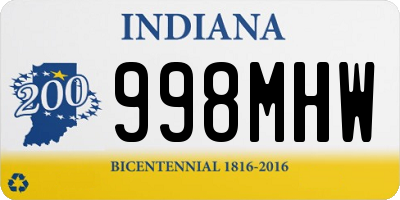 IN license plate 998MHW