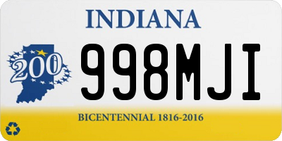 IN license plate 998MJI