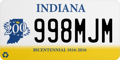 IN license plate 998MJM