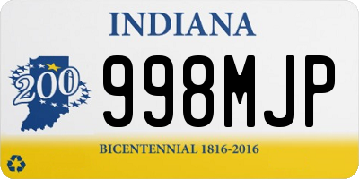 IN license plate 998MJP