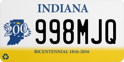 IN license plate 998MJQ