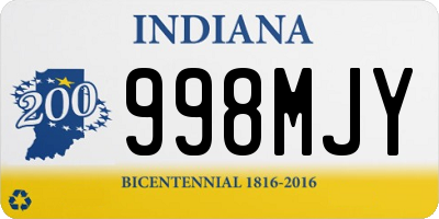 IN license plate 998MJY