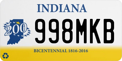 IN license plate 998MKB