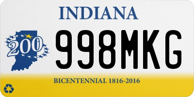 IN license plate 998MKG