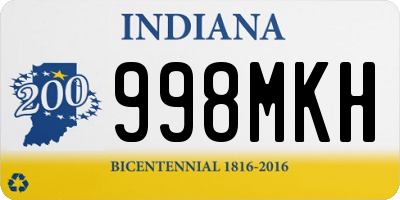 IN license plate 998MKH