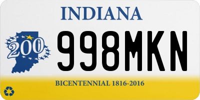 IN license plate 998MKN