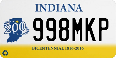 IN license plate 998MKP