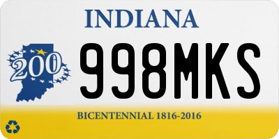 IN license plate 998MKS