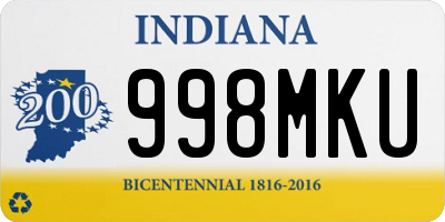 IN license plate 998MKU