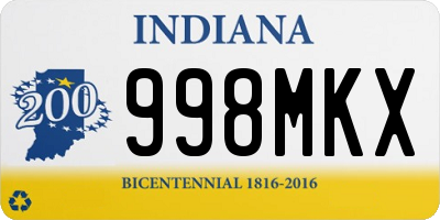 IN license plate 998MKX