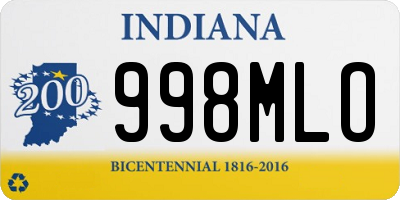 IN license plate 998MLO
