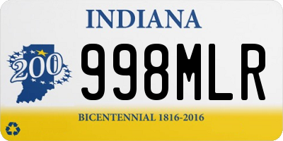 IN license plate 998MLR