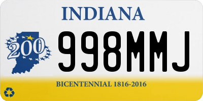 IN license plate 998MMJ