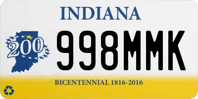 IN license plate 998MMK