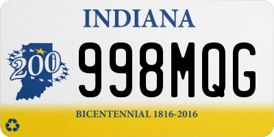 IN license plate 998MQG