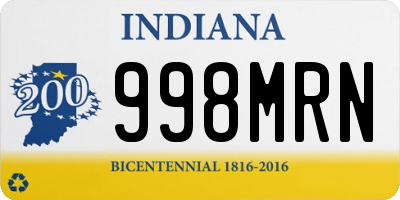 IN license plate 998MRN