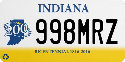 IN license plate 998MRZ