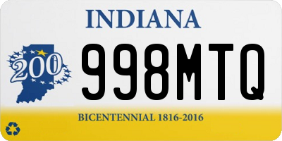 IN license plate 998MTQ