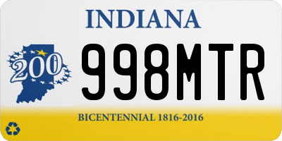 IN license plate 998MTR