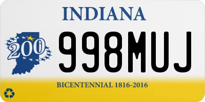 IN license plate 998MUJ