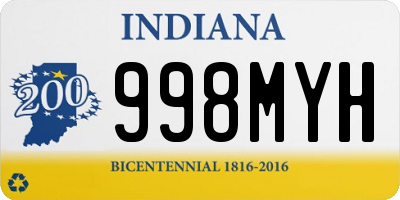 IN license plate 998MYH