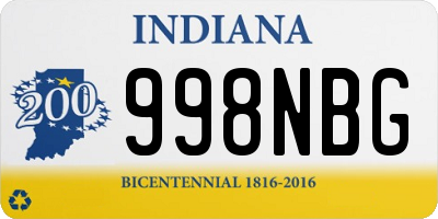 IN license plate 998NBG