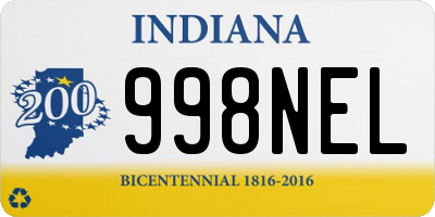 IN license plate 998NEL