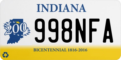 IN license plate 998NFA