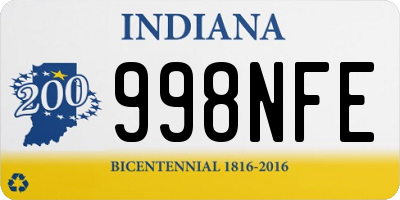 IN license plate 998NFE