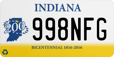 IN license plate 998NFG