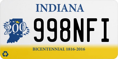 IN license plate 998NFI