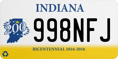 IN license plate 998NFJ