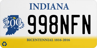 IN license plate 998NFN