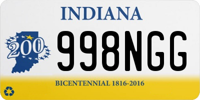 IN license plate 998NGG