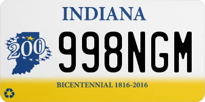 IN license plate 998NGM