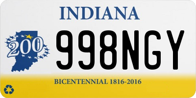 IN license plate 998NGY