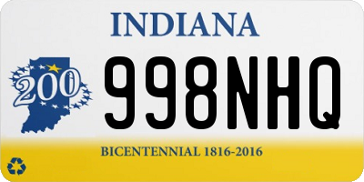 IN license plate 998NHQ